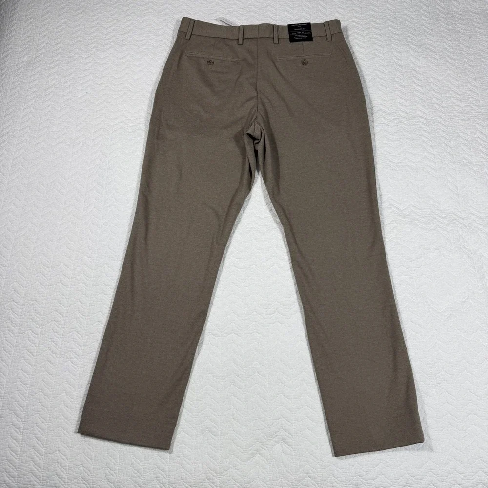 Banana Republic‎ Tailored Fit Mens Dress Pants 33x32 (34x29.5) Tapered Leg Taupe